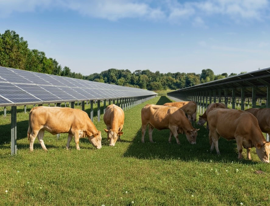 Centrale solaire agricole agrivoltaïque